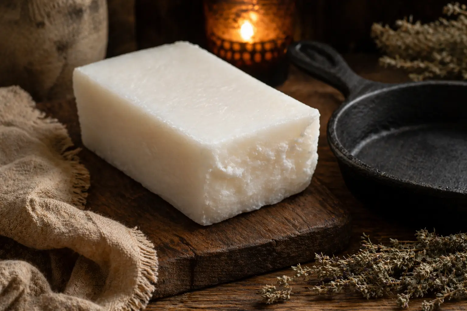 Beef tallow, the star ingredient in Mawmaw's natural soap