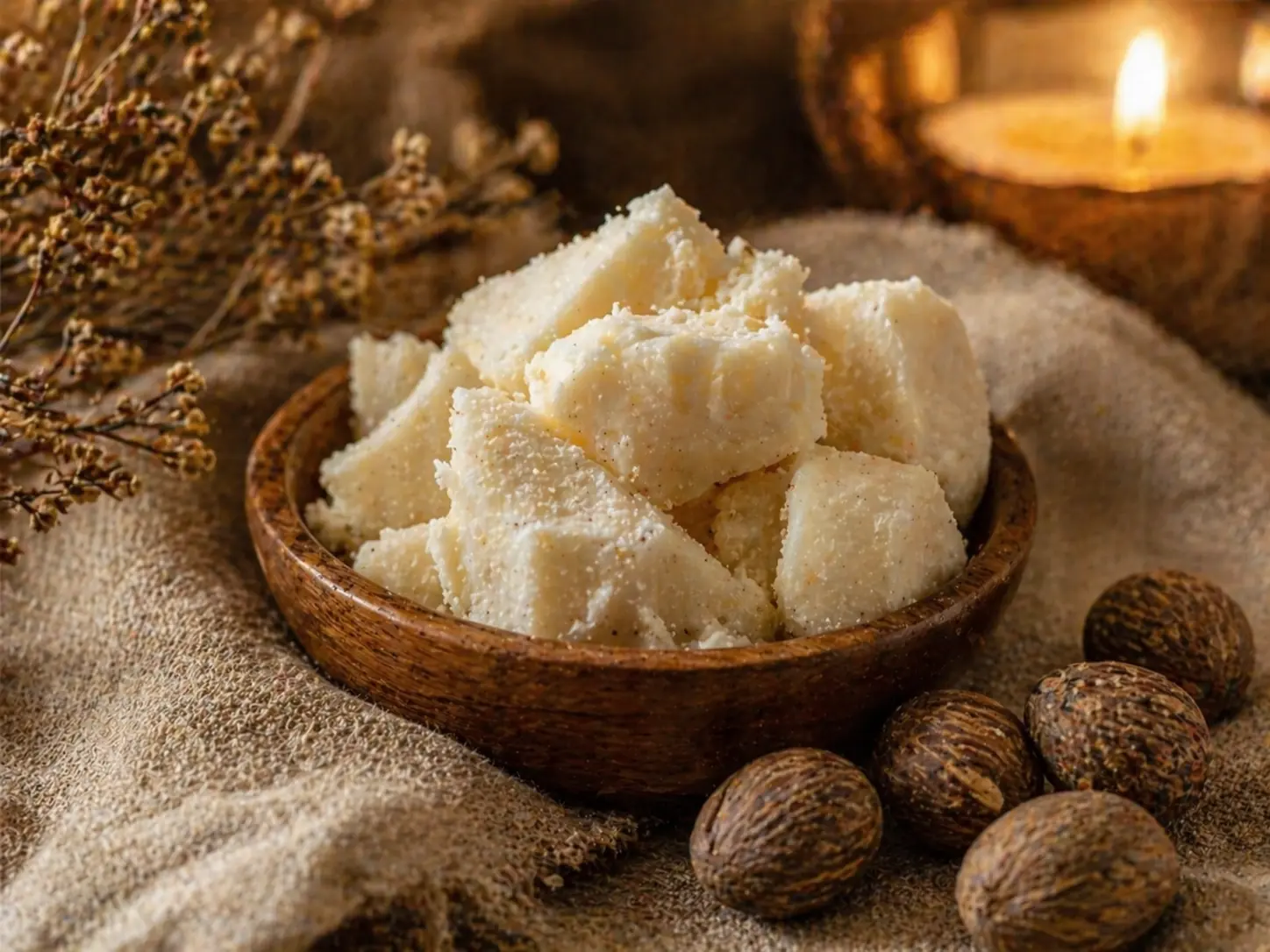 Shea butter, a moisturizing ingredient in Mawmaw's gentle soap