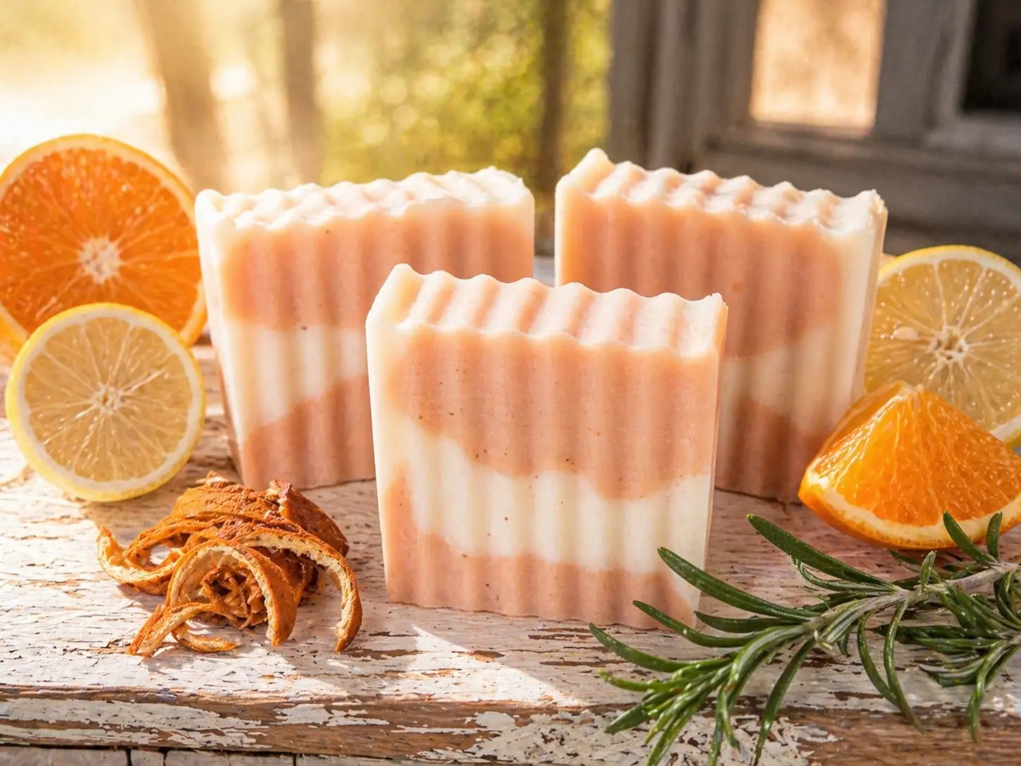 Mawmaw's Summer Citrus beef tallow orange lemon handmade soap bar